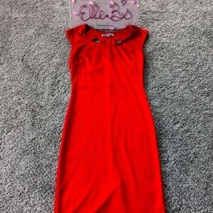 74 Midi Red Dress